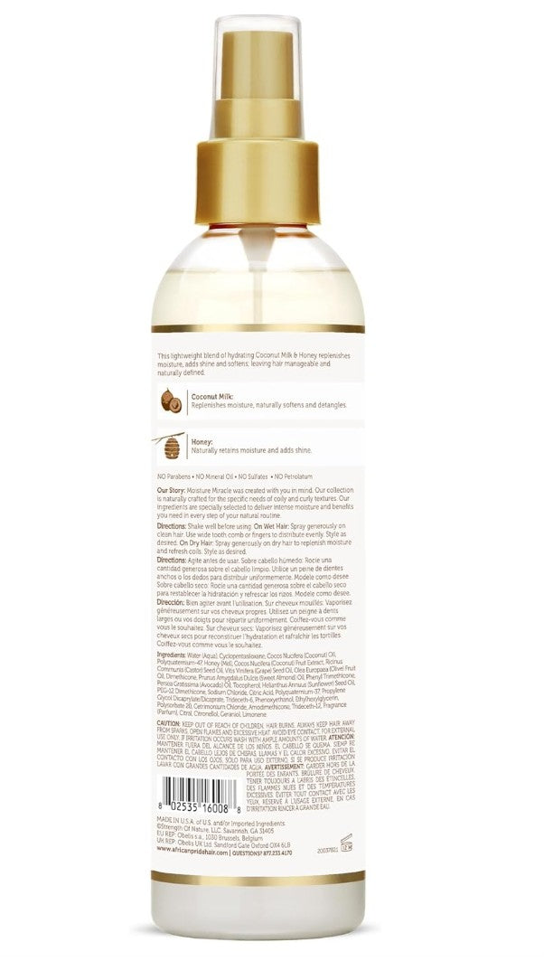 African Pride Moisture Miracle Coconut Milk & Honey Leave-In Conditioner 237ml