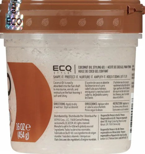 ECO Style Professional Coconut Oil Styling Gel All Sizes Available
