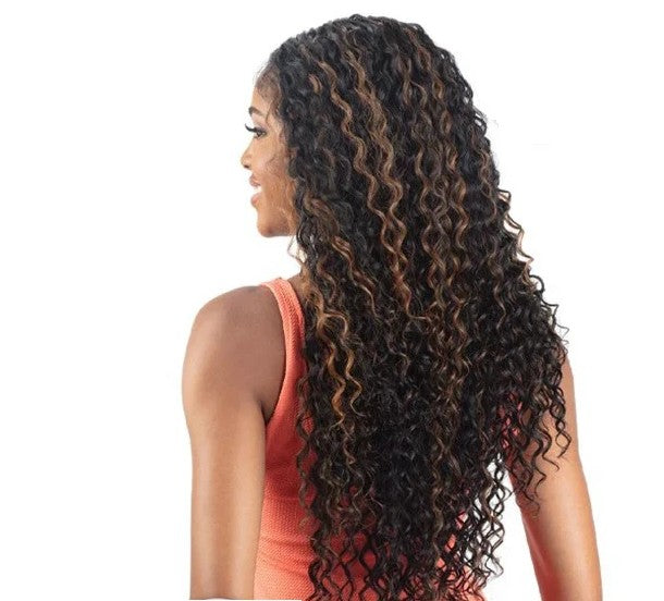 Obsession Synthetic Freedom Parting Lace Curly Hair Wig - Normani