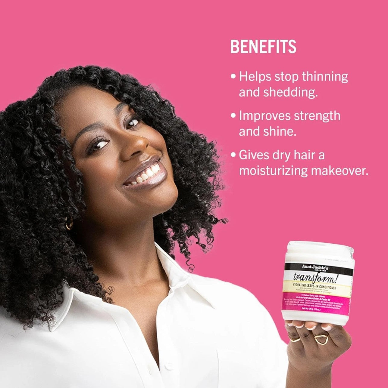 Aunt Jackie's Transform Hydrating Leave-In Conditioner 15oz