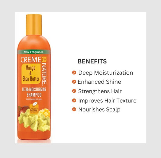 Creme Of Nature Mango & Shea Butter Ultra-Moisturising Shampoo 354ml