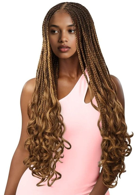 Obsession Hand Made Braid Swiss Lace Hair Wig - Boho French Curl Wig 26 Inches