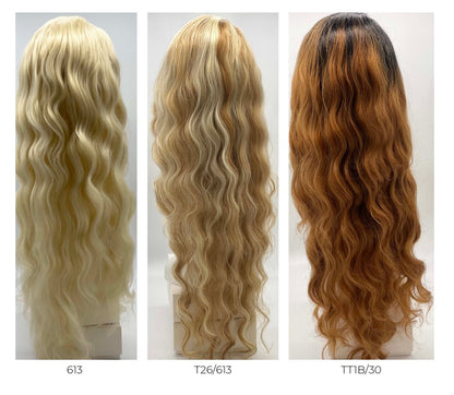 Sleek Human Hair Blend Wig - Josie
