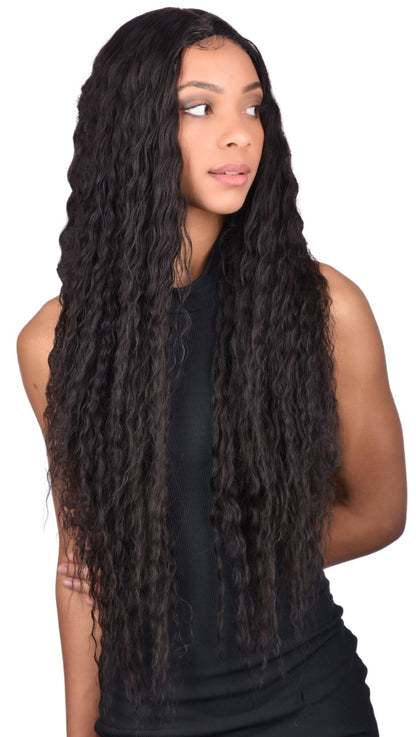 Sleek Human Hair Blend Wig - Brisa