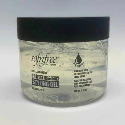 Sof N Free Protein Styling Gel - Clear 180ml