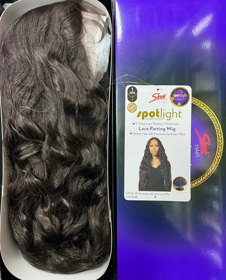 Sleek Human Hair Blend Wig - Alilah