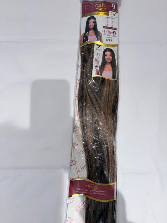 Cherish Clip In Extension 9pcs Straight 24''