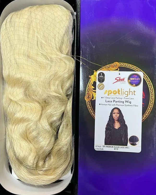 Sleek Human Hair Blend Wig - Alilah