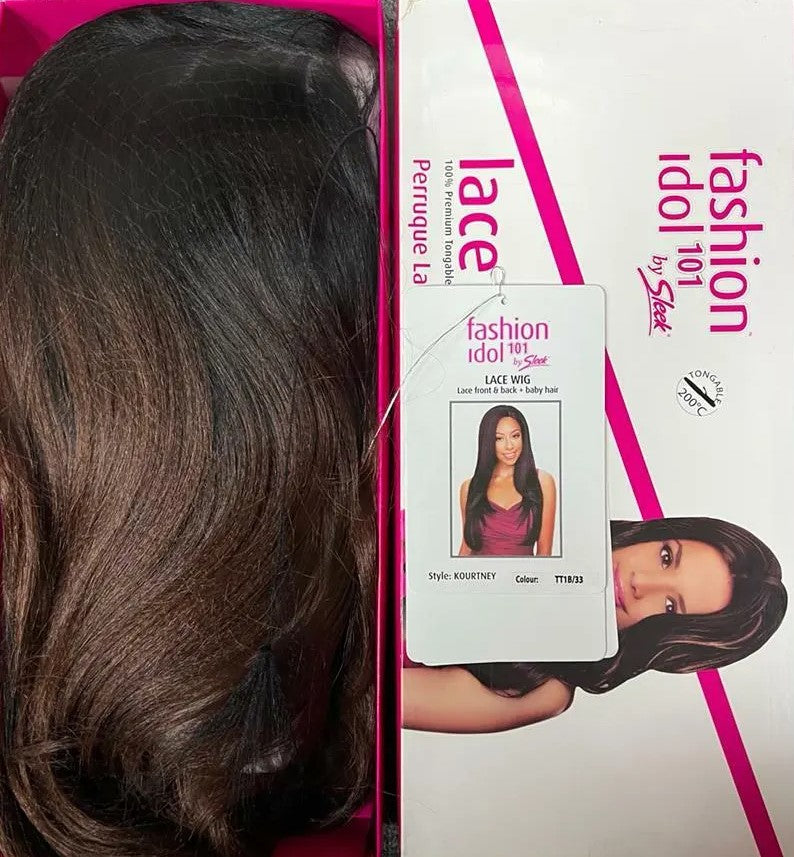 Sleek Synthetic Hair Lace Front Wig - Kourtney