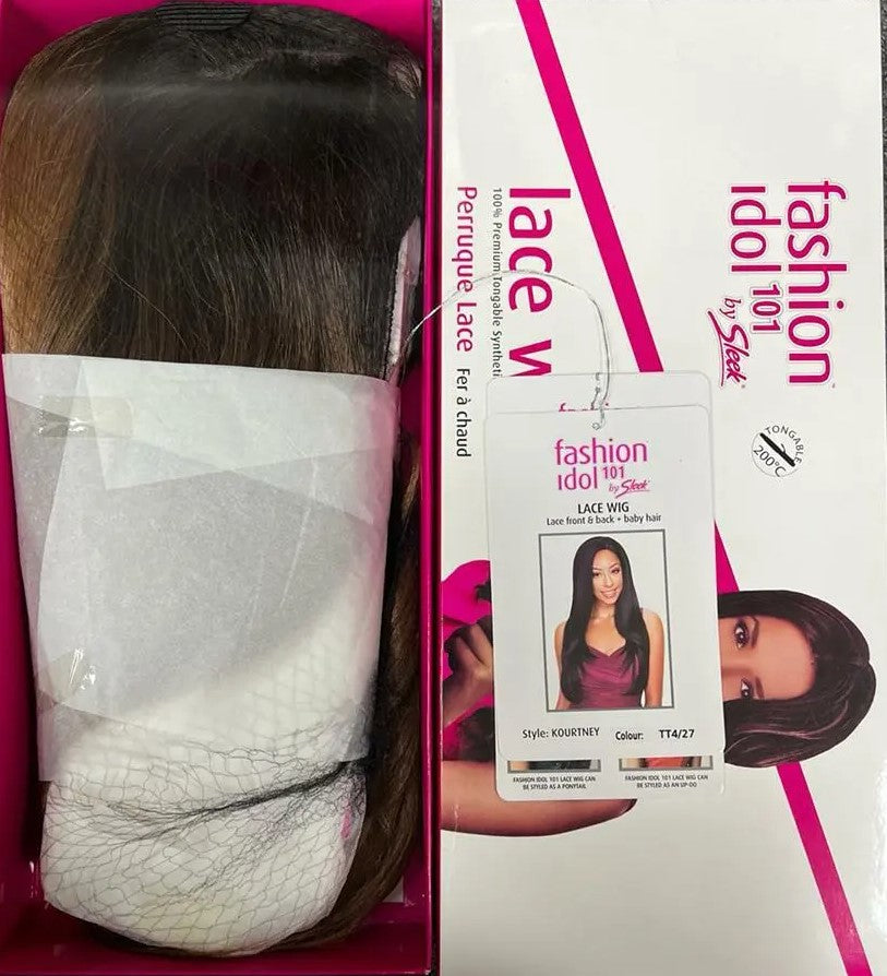 Sleek Synthetic Hair Lace Front Wig - Kourtney