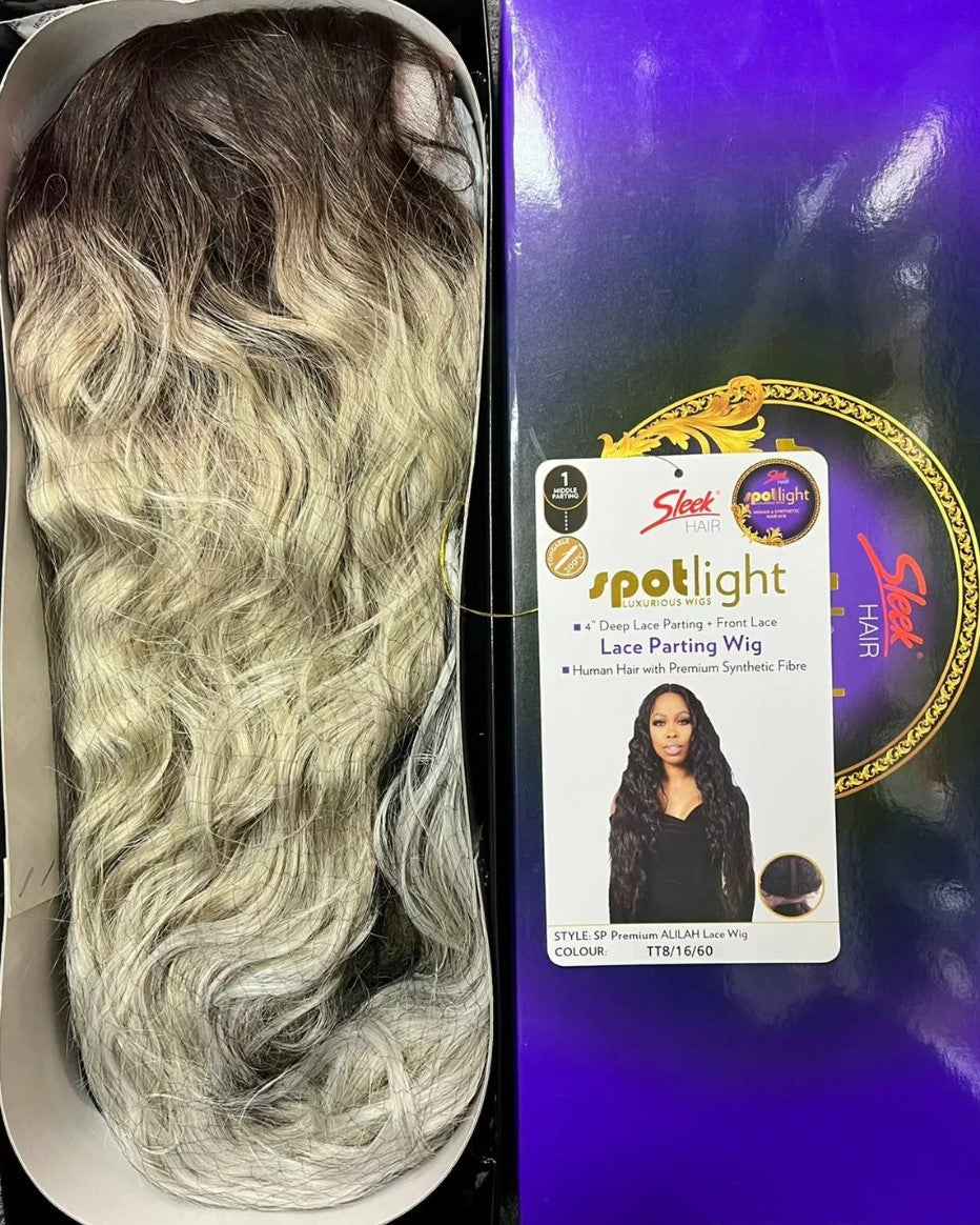 Sleek Human Hair Blend Wig - Alilah