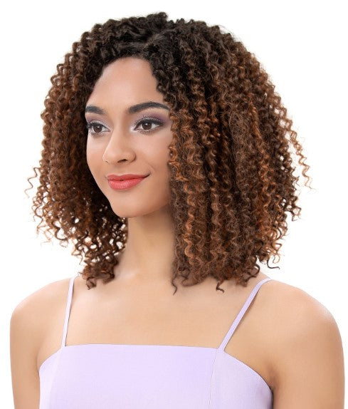 Sleek Human Hair Blend Wig - Debra