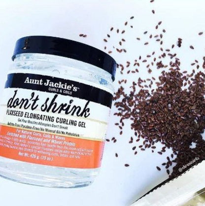 Aunt Jackie's Don't Shrink Flaxseed Elongating Curling Gel 18oz