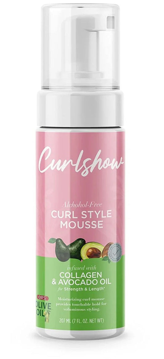 ORS Olive Oil Curlshow Curl Style Mousse with Collagen & Avocado Oil 207ml