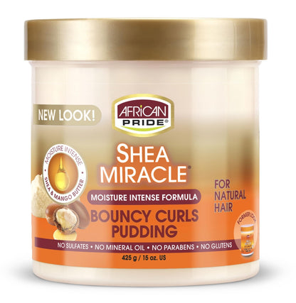 African Pride Shea Miracle Bouncy Curls Pudding 425g