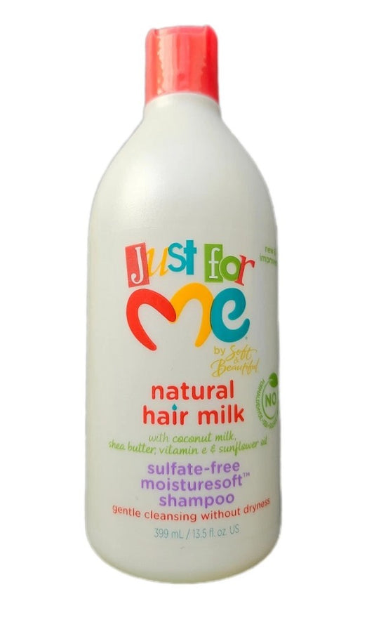 Just For Me Natural Hair Milk Sulphate Free Moisturesoft Shampoo 399ml