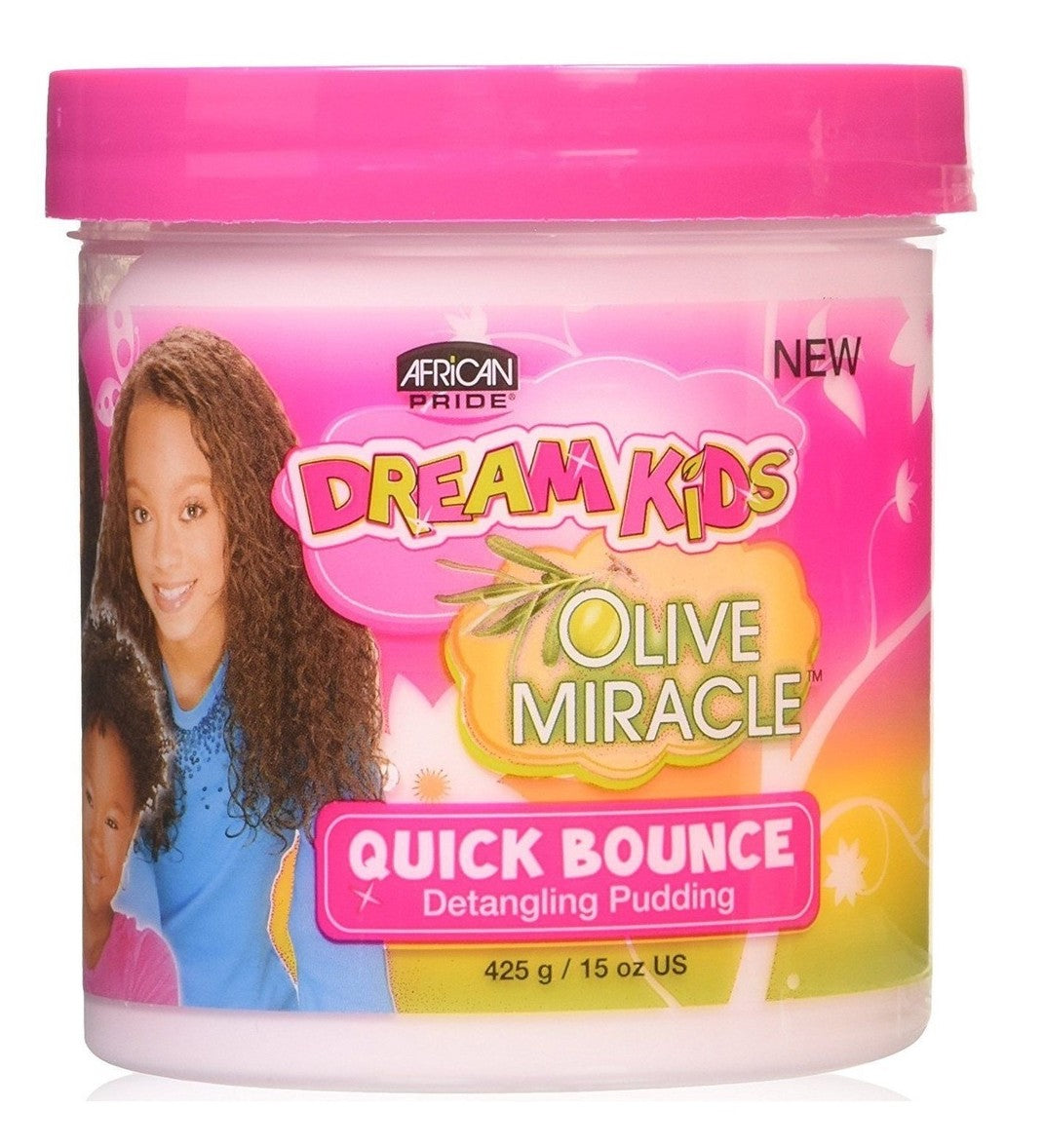 African Pride Dream Kids Olive Miracle Quick Bounce Hair Detangling Pudding 425g