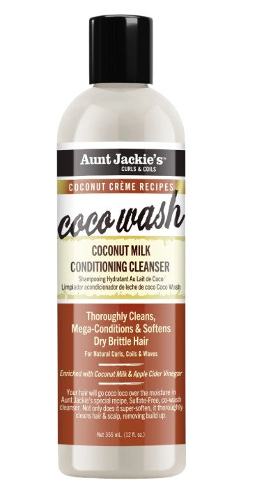 Aunt Jackie's Coco Wash Coconut Milk Conditioning Cleanser 355ml