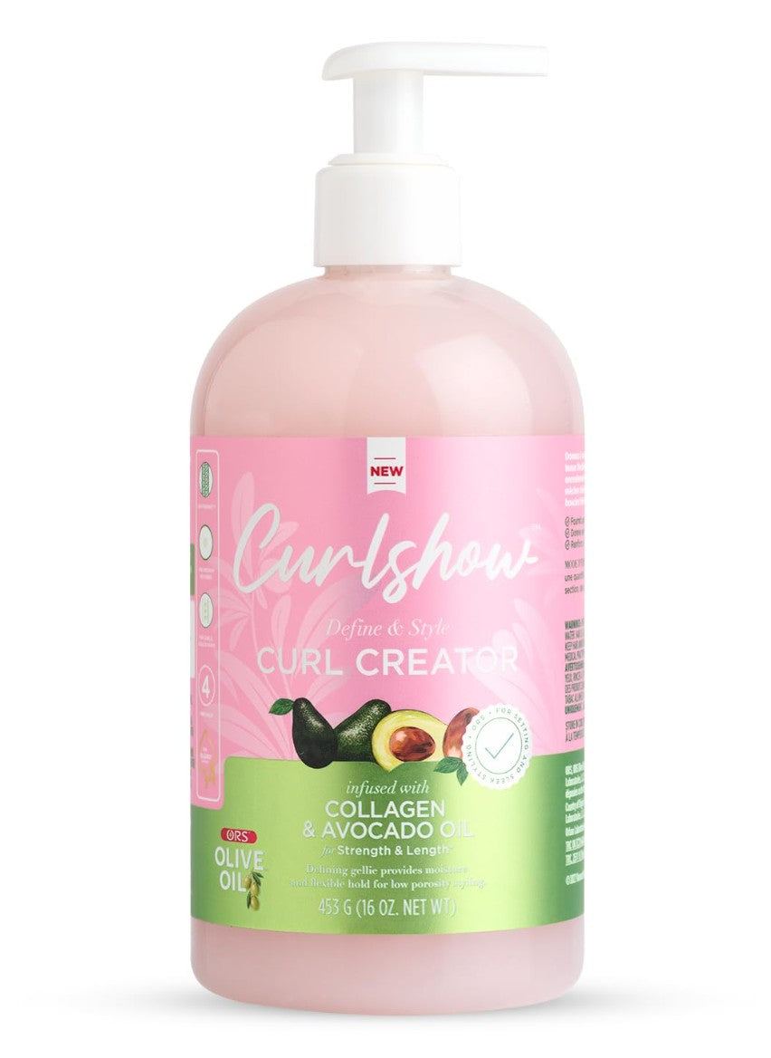 ORS Olive Oil Curlshow Curl Creator Infused with Collagen & Avocado Oil 453g