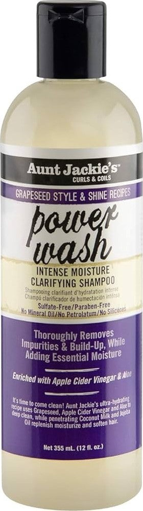 Aunt Jackie's Power Wash Moisture Clarifying Shampoo 355ml