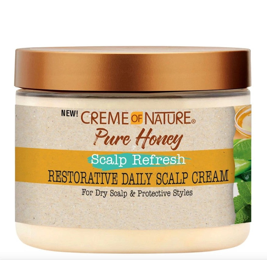 Creme of Nature Pure Honey Scalp Refresh Restorative Daily Scalp Cream 135g