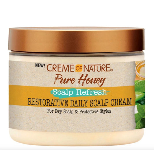 Creme of Nature Pure Honey Scalp Refresh Restorative Daily Scalp Cream 135g