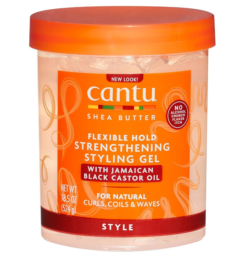 Cantu Flexible Hold Strengthening Styling Gel With Jamaican Black Castor Oil 524g