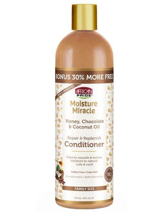 African Pride Moisture Miracle Honey Chocolate And Coconut Oil Conditioner 475ml