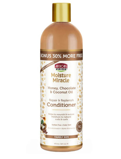 African Pride Moisture Miracle Honey Chocolate And Coconut Oil Conditioner 475ml