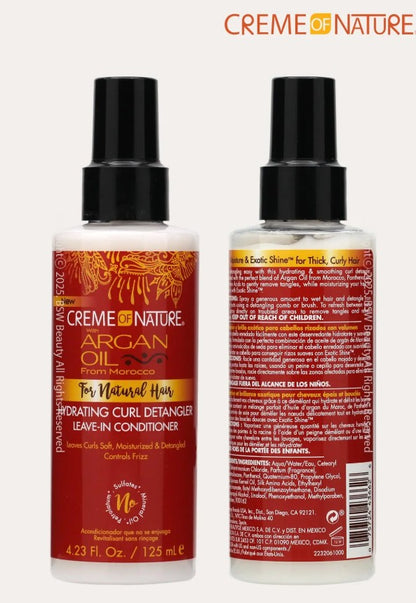 Creme of Nature Argan Oil Hydrating Curl Detangler Leave-In Conditioner 125ml