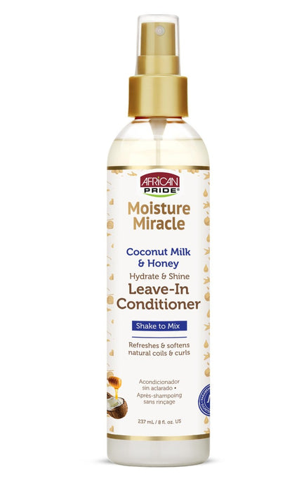 African Pride Moisture Miracle Coconut Milk & Honey Leave-In Conditioner 237ml