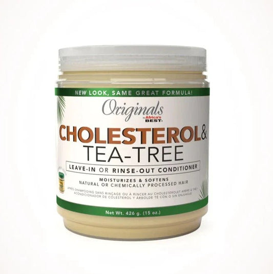 Africa's Best Originals Cholesterol Tea Tree Oil Leave-In or Rinse-Out Conditioner 426g