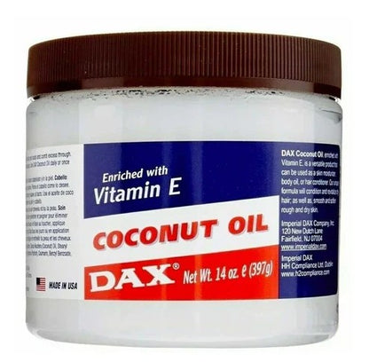 Dax Coconut Oil Enriched With Vitamin E - Deep Moisturizer for Skin & Hair 397g