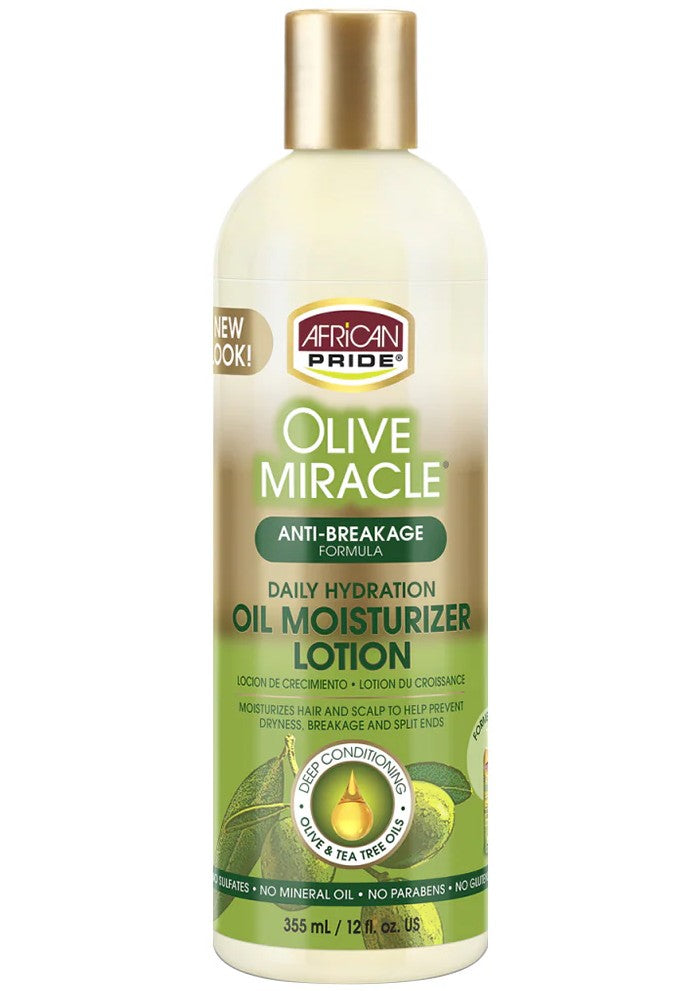 African Pride Olive Miracle Daily Hydration Oil Moisturizer Lotion 355ml