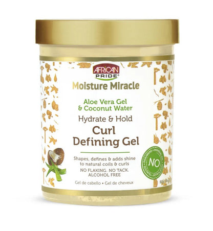 African Pride Moisture Miracle Aloe & Coconut Water Curl Defining Gel 510g