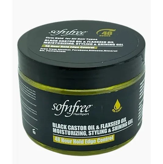Sofn'Free Black Castor Oil & Flaxseed Oil Styling & Shining Gel 300ml