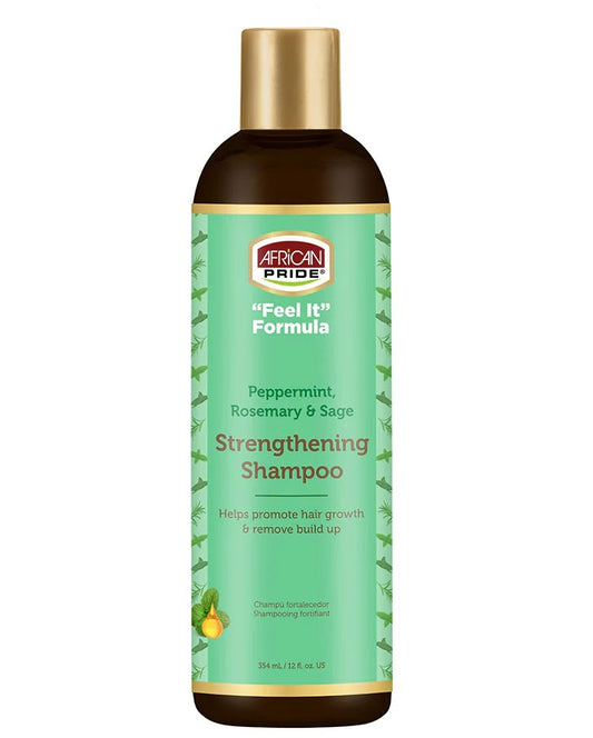 African Pride Feel It Formula Peppermint & Rosemary Strengthening Shampoo 354ml