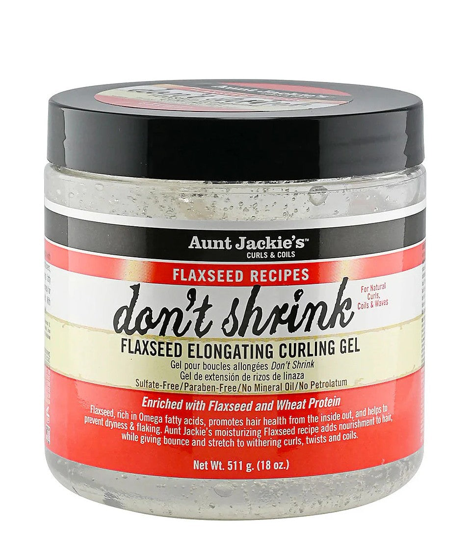 Aunt Jackie's Don't Shrink Flaxseed Elongating Curling Gel 18oz