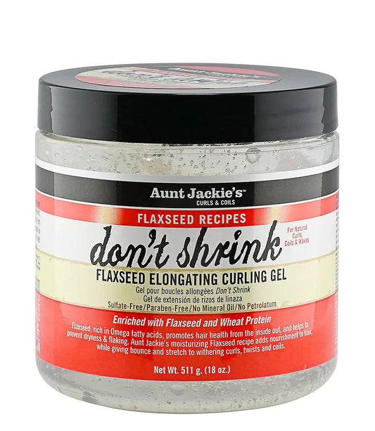 Aunt Jackie's Don't Shrink Flaxseed Elongating Curling Gel 18oz