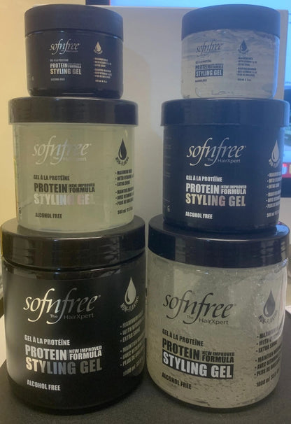 Sof N Free Protein Styling Gel - Black 180ml