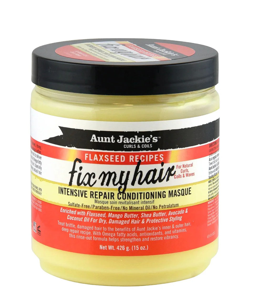 Aunt Jackie's Flaxseed Fix My Hair Intensive Repair Conditioning Masque 15oz