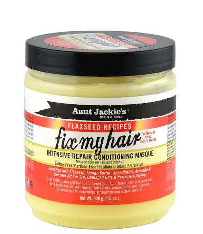 Aunt Jackie's Flaxseed Fix My Hair Intensive Repair Conditioning Masque 15oz