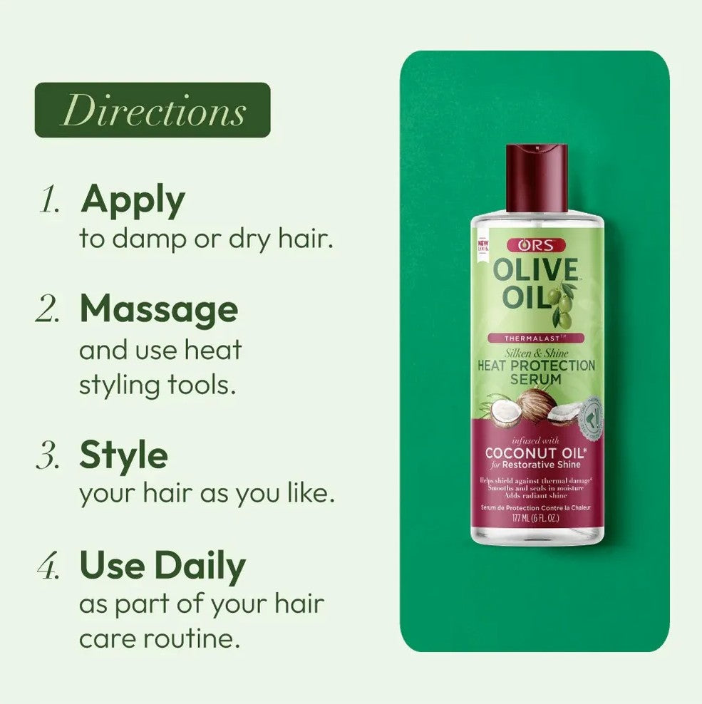 ORS Olive Oil Heat Protection Hair Serum Infused With Coconut Oil 177ml
