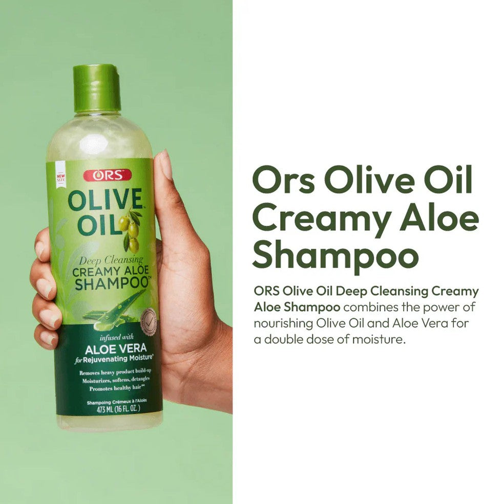 ORS Olive Oil Deep Cleansing Creamy Aloe Shampoo 473ml