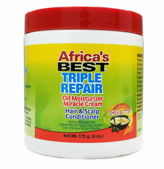 Africa's Best - Triple Repair Oil Moisturizer Miracle Cream Hair & Scalp Conditioner 6oz