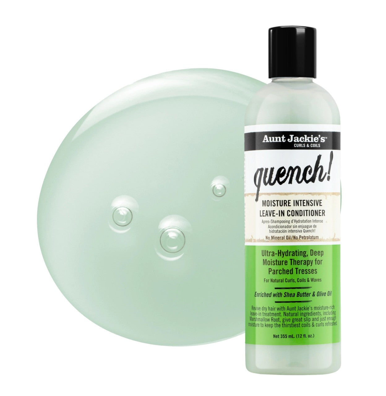 Aunt Jackies Quench Moisture Intensive Leave-In Conditioner - 335ml (12oz)