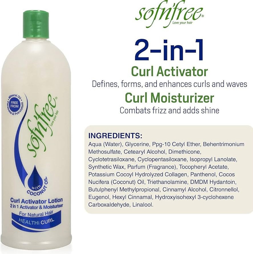 Sofn’free 2 in 1 Curl Activator Lotion and Moisturiser with Vitamin E