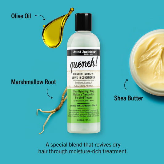 Aunt Jackies Quench Moisture Intensive Leave-In Conditioner - 335ml (12oz)
