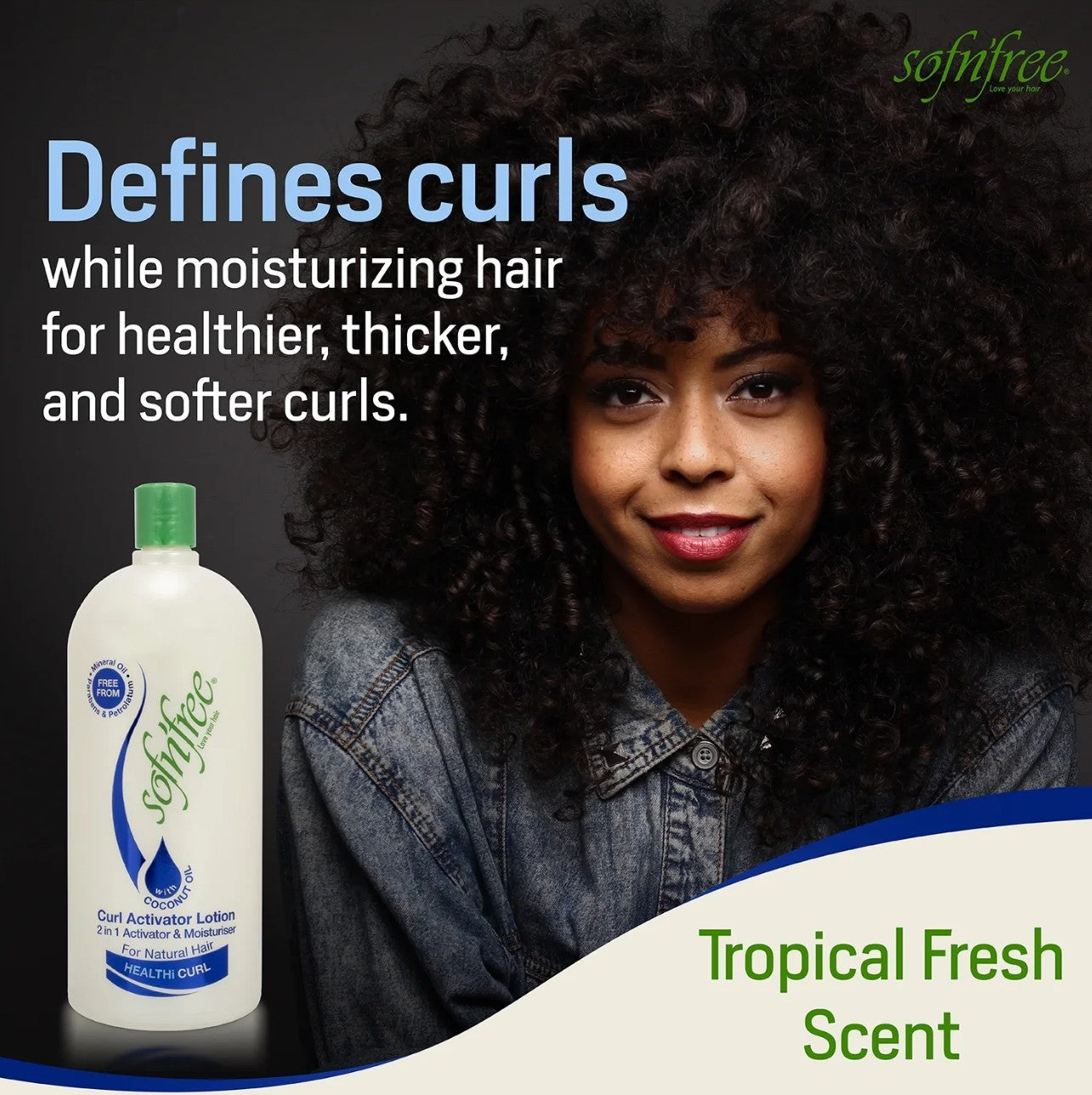 Sofn’free 2 in 1 Curl Activator Lotion and Moisturiser with Vitamin E