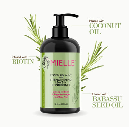 Mielle Rosemary Mint Strengthening Leave-In Conditioner 355ml